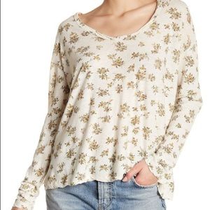 Current/Elliott Long Sleeve Floral Tee
